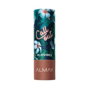 lipstick with vitamin e oil & shea butter by almay, lip makeup, matte cream finish, hypoallergenic, beige, 0.14 oz