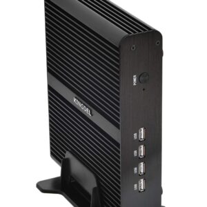 KINGDEL NC860 Fanless Mini PC, Powerful Nettop Computer, Intel i7-8550U 8th Gen. 4 Cores CPU, 16GB DDR4 RAM, 512GB SSD, 4K 4096x2304, HD Port, DP, Metal Case, W-11 Pro