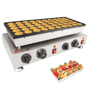 aldkitchen mini dutch pancake maker | electric poffertjes iron | nonstick | 110v (50 pcs)