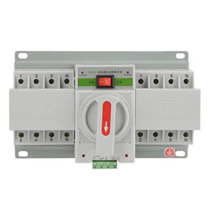 220v 63a automatic transfer switch, mini intelligent dual electronic power circuit breaker (4p)