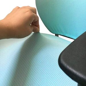 Flexible Computer Chair Cover Office Swivel Chair Cover- Protective & Stretchable Universal Chair Covers Stretch Rotating Chair Slipcover (Blue)