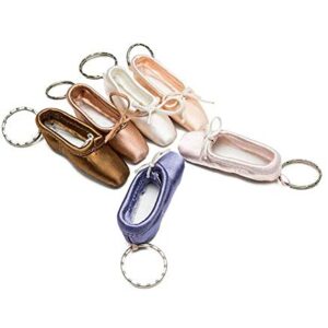 WENDYWU Fashion Ballet Shoes Key Chain Ballrian Pointe Shoes Car Bag Chain for Girls and Womens (Pink)