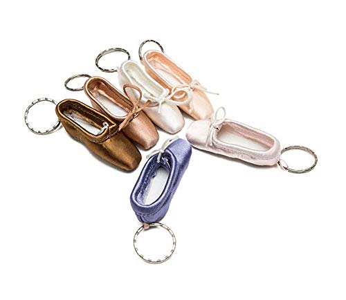 WENDYWU Fashion Ballet Shoes Key Chain Ballrian Pointe Shoes Car Bag Chain for Girls and Womens (Pink)