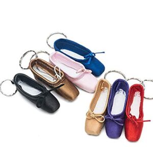 WENDYWU Fashion Ballet Shoes Key Chain Ballrian Pointe Shoes Car Bag Chain for Girls and Womens (Pink)