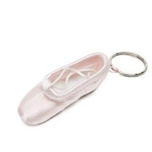 WENDYWU Fashion Ballet Shoes Key Chain Ballrian Pointe Shoes Car Bag Chain for Girls and Womens (Pink)