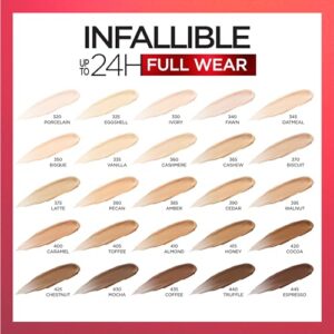 L'Oreal Paris Makeup Infallible Full Wear Waterproof Matte Concealer, Full Coverage, Fawn, 0.33 fl. oz.