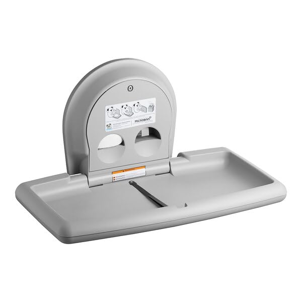 Koala Kare KB200-01 Horizontal Wall-Mounted Changing Station - Polypropylene, Gray