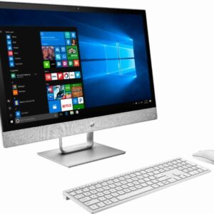 HP Pavilion All-in-One 23.8" FHD IPS Touchscreen Widescreen LED Display Premium Desktop | Intel Core i5-8400T Processor Six-Core | 12GB DDR4 | 2TB HDD | Include Keyboard & Mouse | Windows 10 | White