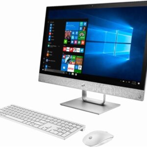 HP Pavilion All-in-One 23.8" FHD IPS Touchscreen Widescreen LED Display Premium Desktop | Intel Core i5-8400T Processor Six-Core | 12GB DDR4 | 2TB HDD | Include Keyboard & Mouse | Windows 10 | White