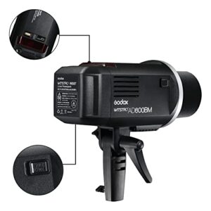 Godox AD600BM Bowens Mount 600Ws GN87 High Speed Sync Outdoor Flash Strobe Light with 2.4G Wireless X System, 8700mAh Battery to Provide 500 Full Power Flashes Recycle in 0.01-2.5 Second