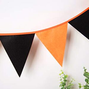 LOVENJOY Felt Black and Orange Banner Graduation Party Decoration