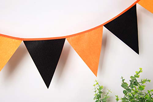 LOVENJOY Felt Black and Orange Banner Graduation Party Decoration