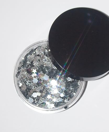 Platinum Biodegradable Chunky Glitter // Karizma Beauty Silver Bio Glitter Eco Glitter Face Glitter Festival Chunky 10g