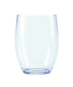 g.e.t. sw-1461-cl-ec heavy-duty reusable shatterproof plastic stemless wine glasses, 12 ounce, clear (set of 4)