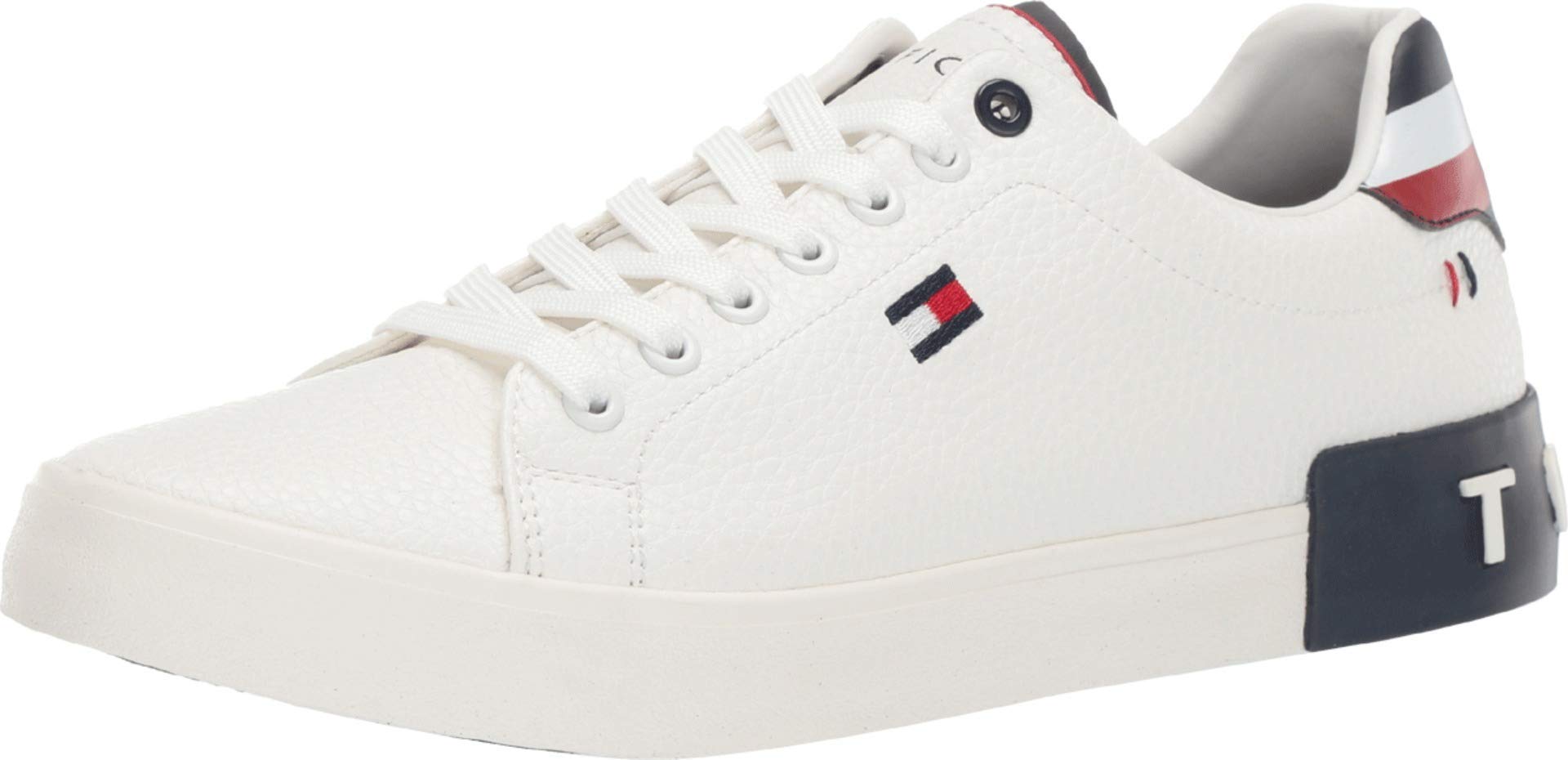 Tommy Hilfiger Men's Rezz Sneaker, White Multi 120, 10M