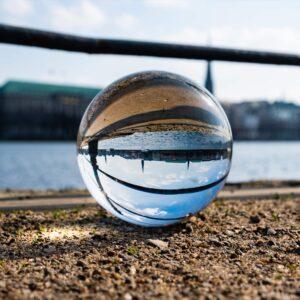 Rollei Lensball 110mm I Glass Ball I Crystal Ball I Photo Ball with Storage Bag & Microfibre Cleaning Cloth for Glass Ball Photography