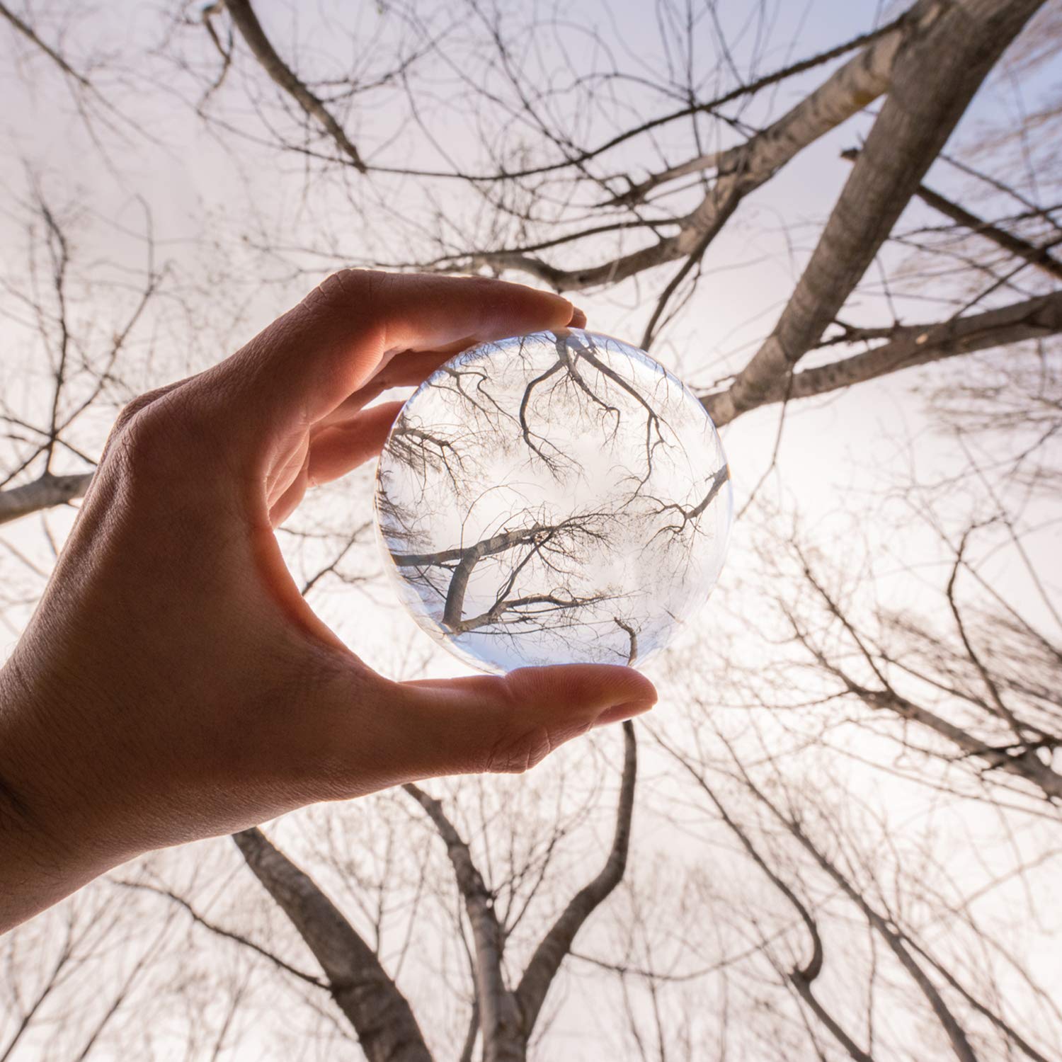 Rollei Lensball 110mm I Glass Ball I Crystal Ball I Photo Ball with Storage Bag & Microfibre Cleaning Cloth for Glass Ball Photography