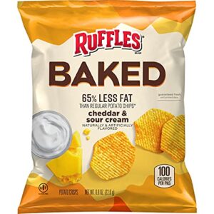 baked ruffles baked ruffles cheddar sour cream, pack of 40