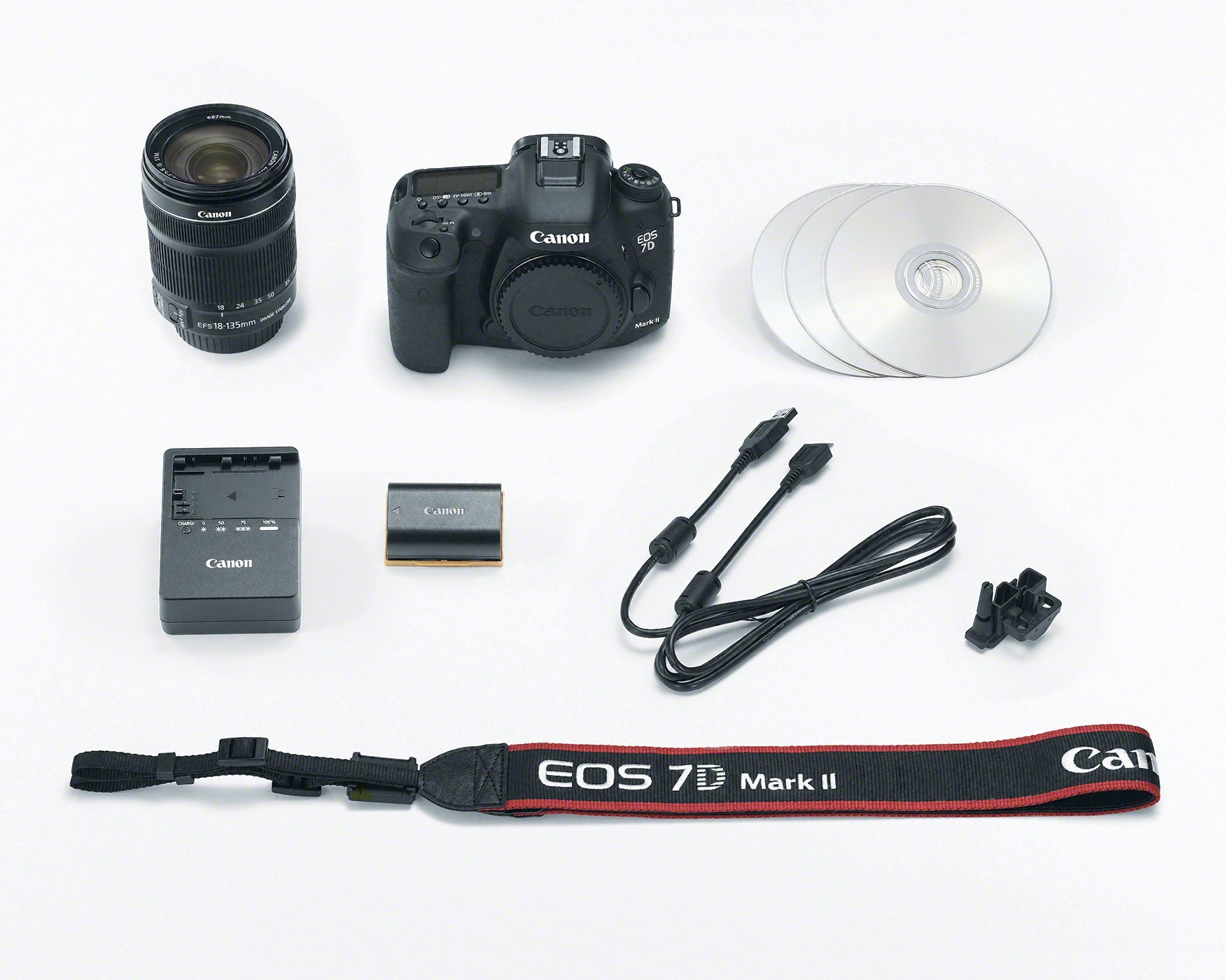 Canon EOS 7D Mark II Digital SLR Camera with 18-135mm IS STM Lens (Renewed)