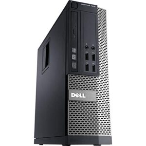 Dell Optiplex 7010 Small Form Desktop, Intel Quad Core i7 3770 3.4Ghz, 8GB RAM, 128GB SSD Hard Drive, DVD-RW, Windows 10 (Renewed)