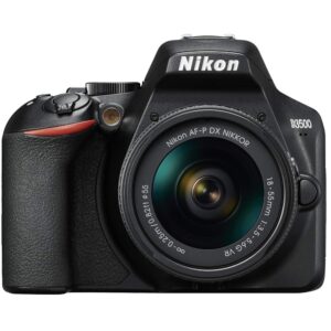 Nikon D3500 24.2MP DSLR Camera with AF-P DX NIKKOR 18-55mm f/3.5-5.6G VR Lens Bundle with 16GB Memory Card, Photo and Video Professional Editing Suite and Camera Bag for DSLR Cameras