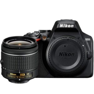 Nikon D3500 24.2MP DSLR Camera with AF-P DX NIKKOR 18-55mm f/3.5-5.6G VR Lens Bundle with 16GB Memory Card, Photo and Video Professional Editing Suite and Camera Bag for DSLR Cameras