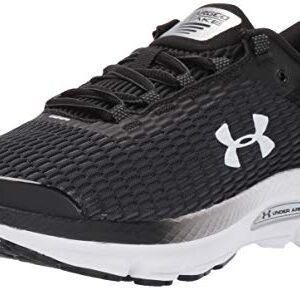 Under Armour Women's Charged Intake 3 Athletic Shoe, black//white, 11 M US