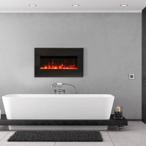 Amantii BI-30 Extraslim Indoor or Outdoor Electric Fireplace