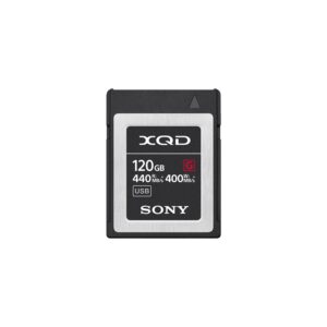 sony 120gb (128gb pre format) 5x tough xqd flash memory card - high speed g series (read 440mb/s and write 400mb/s) - qdg120f