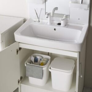 YAMAZAKI home Tower Storage Bin White