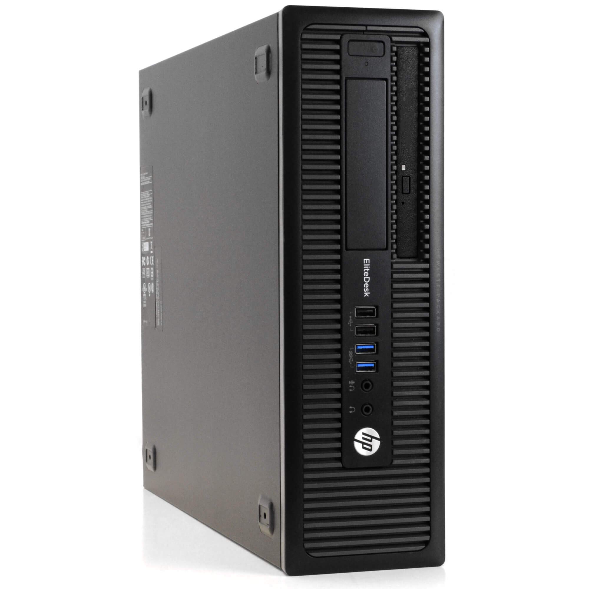 HP EliteDesk 800 G1 Desktop, Intel Core i5 4570 3.2Ghz, 16GB DDR3 RAM, 480GB SSD Hard Drive, USB 3.0, DVDRW, Windows 10 (Renewed)