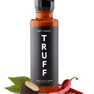 TRUFF Original Black Truffle Hot Sauce, Gourmet Hot Sauce with Ripe Chili Peppers, Black Truffle Oil, Agave Nectar, Unique Flavor Experience in a Bottle, 6 oz.