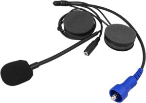 rugged off road helmet kit headset for racing radios intercoms – features mic flex boom alpha audio speakers and 3.5 ear bud jack