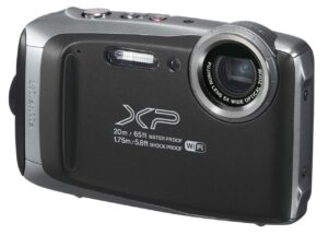 fujifilm finepix xp135 rugged waterproof digital action camera/camcorder - black