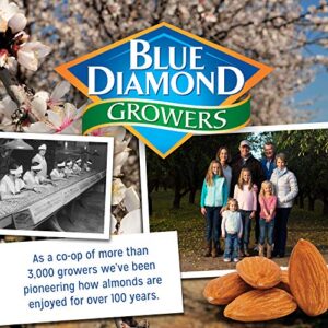 Blue Diamond Almonds Low Sodium Lightly Salted Snack Nuts, 100 Calorie Packs, 0.6 Ounce (Pack of 32)