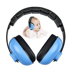 noise cancelling headphones for kids, babies ear protection earmuffs noise reduction for 0-3 years babies, toddlers, infant (blue)