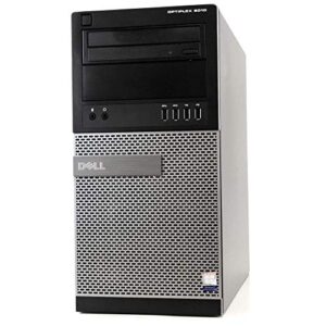 Dell Optiplex 9020 Tower Premium Business Desktop Computer (Intel Quad-Core i5-4670, 16GB RAM, 128GB SSD + 2TB HDD, DVD, WiFi, Windows 10 Professional) (Renewed) (9020 I5 2TB HDD HDMI)