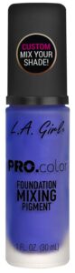 l.a. girl pro matte mixing pigment, blue, 1 fl oz
