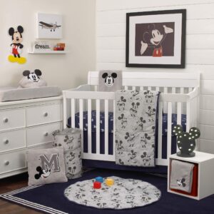 Disney Mickey Mouse Round Pop-Up Hamper, Grey/Black