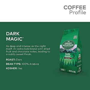 Green Mountain Coffee Roasters, Dark Magic, Ground Coffee, Dark Roast, Bagged 12oz.
