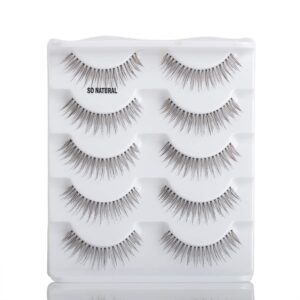 ALICE Lashes 110 Natural Hand Knotted False Eyelashes 5 Pairs Multipack