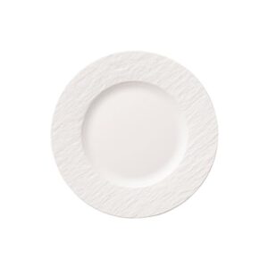 villeroy & boch manufacture rock blanc salad plate, 8.5 in, premium porcelain, white