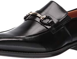 Stacy Adams Men's Pierce Moe-Toe Slip-on Penny Loafer, Black, 9 M US