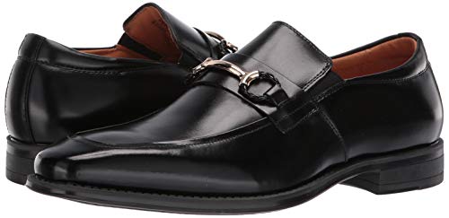 Stacy Adams Men's Pierce Moe-Toe Slip-on Penny Loafer, Black, 9 M US