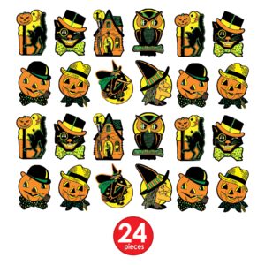 Beistle Halloween Cutouts 24 Piece, 8.5"-9.25", Multicolored