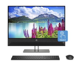 hp pavilion 24 all-in-one pc 23.8" touchscreen, intel core i5-8400t, intel uhd graphics 630, 1tb hdd + 16gb optane memory, 4gb sdram, wireless mouse and keyboard, fhd privacy webcam, 24-xa0053w