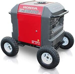 brand new all terrain wheel kit - fits honda eu3000is generator never flat tires red color