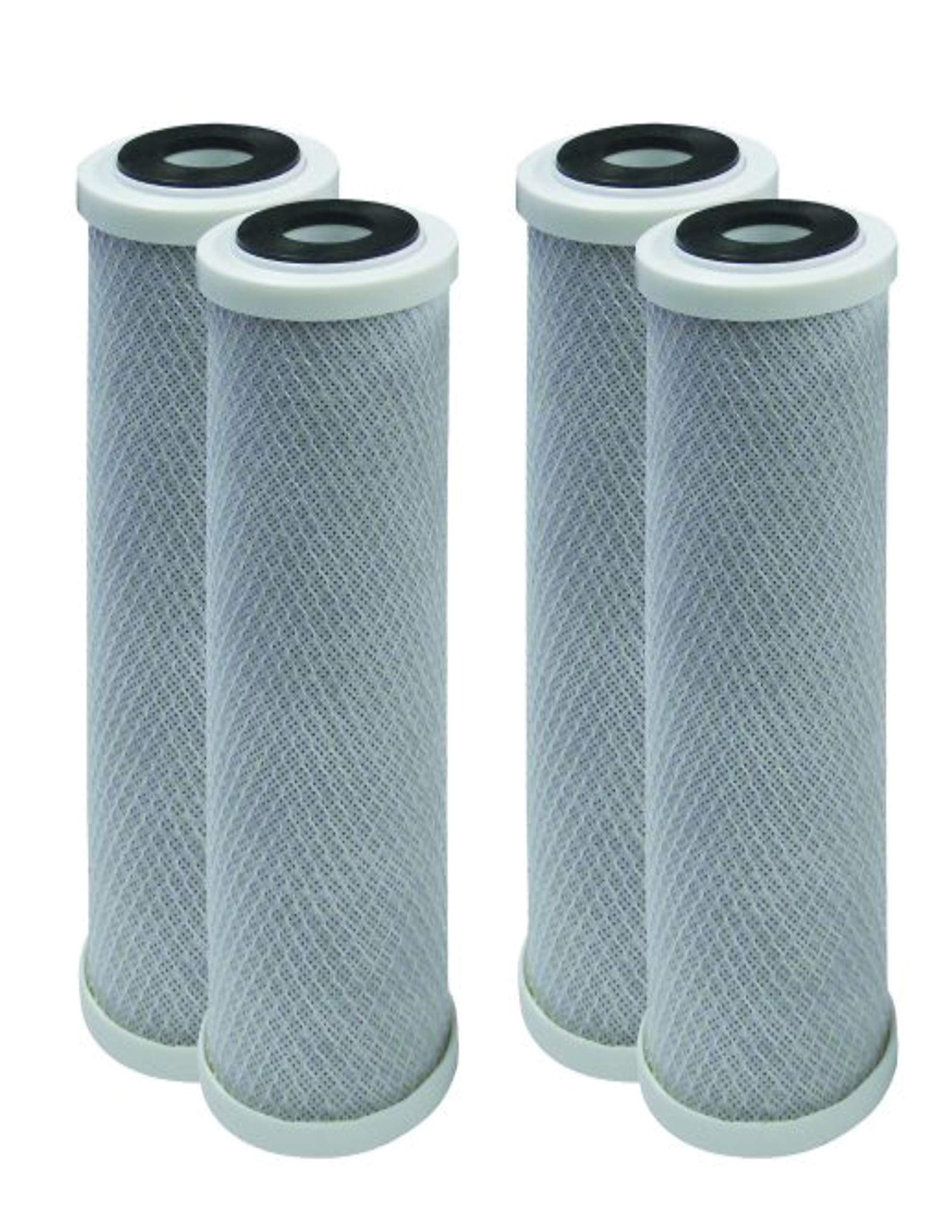 CFS – Carbon Block Water Filter Cartridges Compatible with GE GXWH04F, GXWH20F, GXWH20S & GXRM10 Models – Remove Bad Taste & Odor – Whole House Replacement Water Filter Cartridge- White (Pack Of 4)