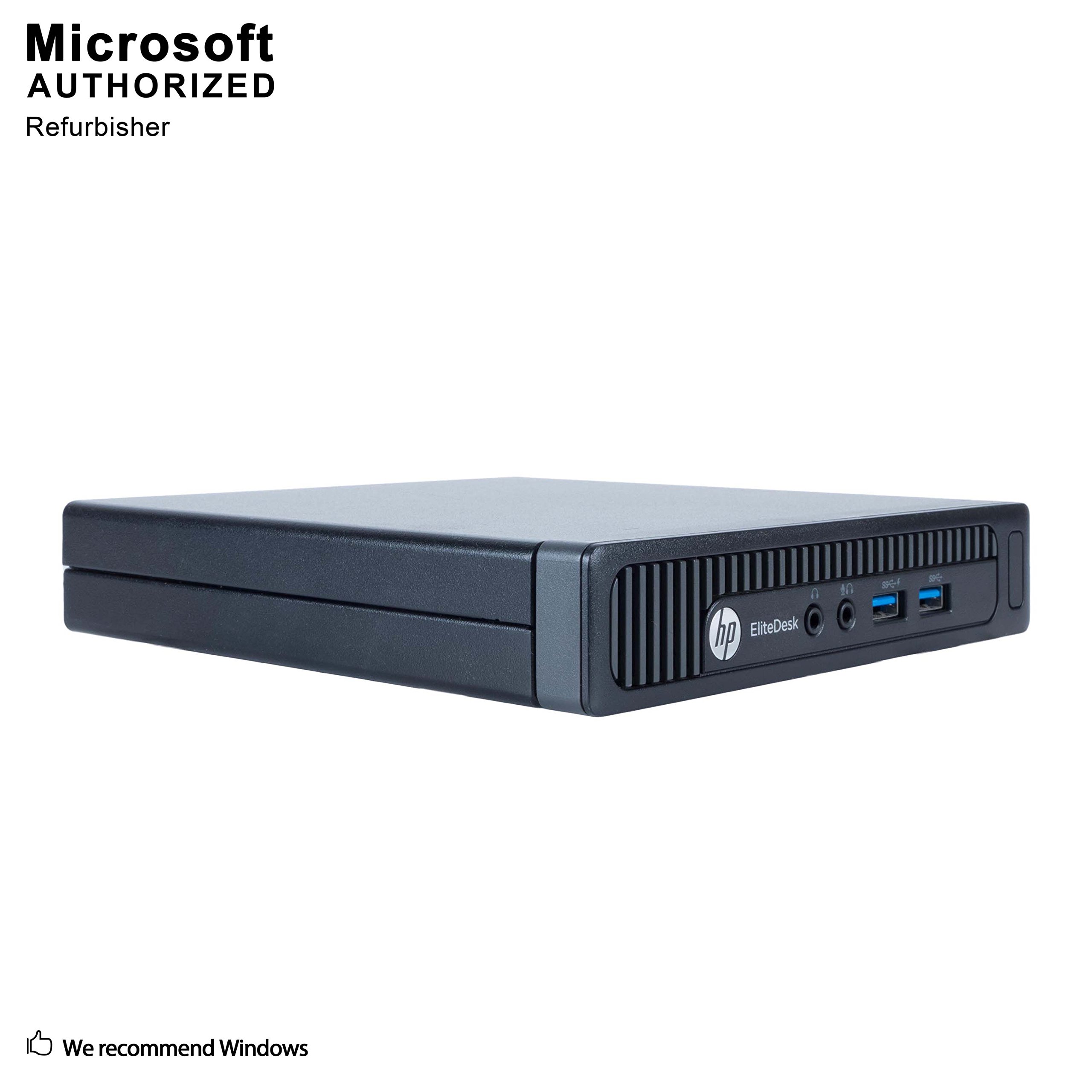 HP EliteDesk 800 G1 Desktop Mini Business PC Intel Quad-Core i5-4570T (2.90GHz) 8GB RAM 500GB HDD Windows 10 Pro 64-Bit WiFi (Renewed)