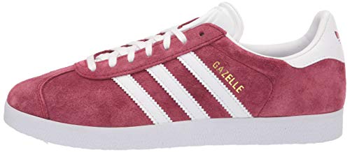 adidas Originals mens Gazelle Shoes Collegiate Burgundy/White/Gold Metallic 11